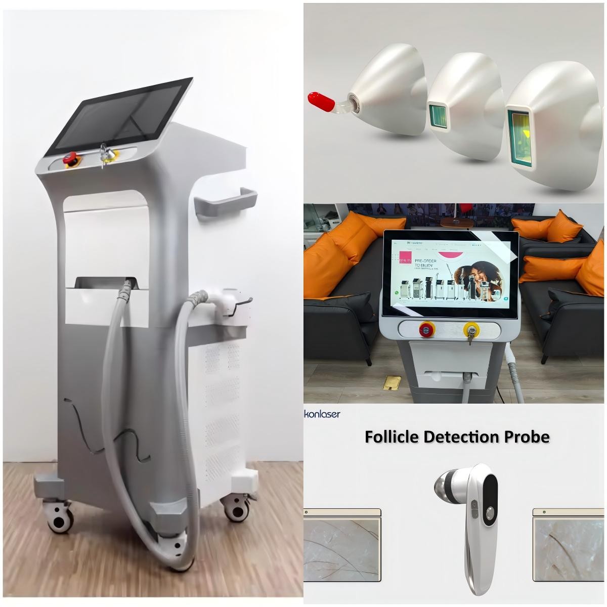Diode Laser Hair Removal Machine with Four Spot Size